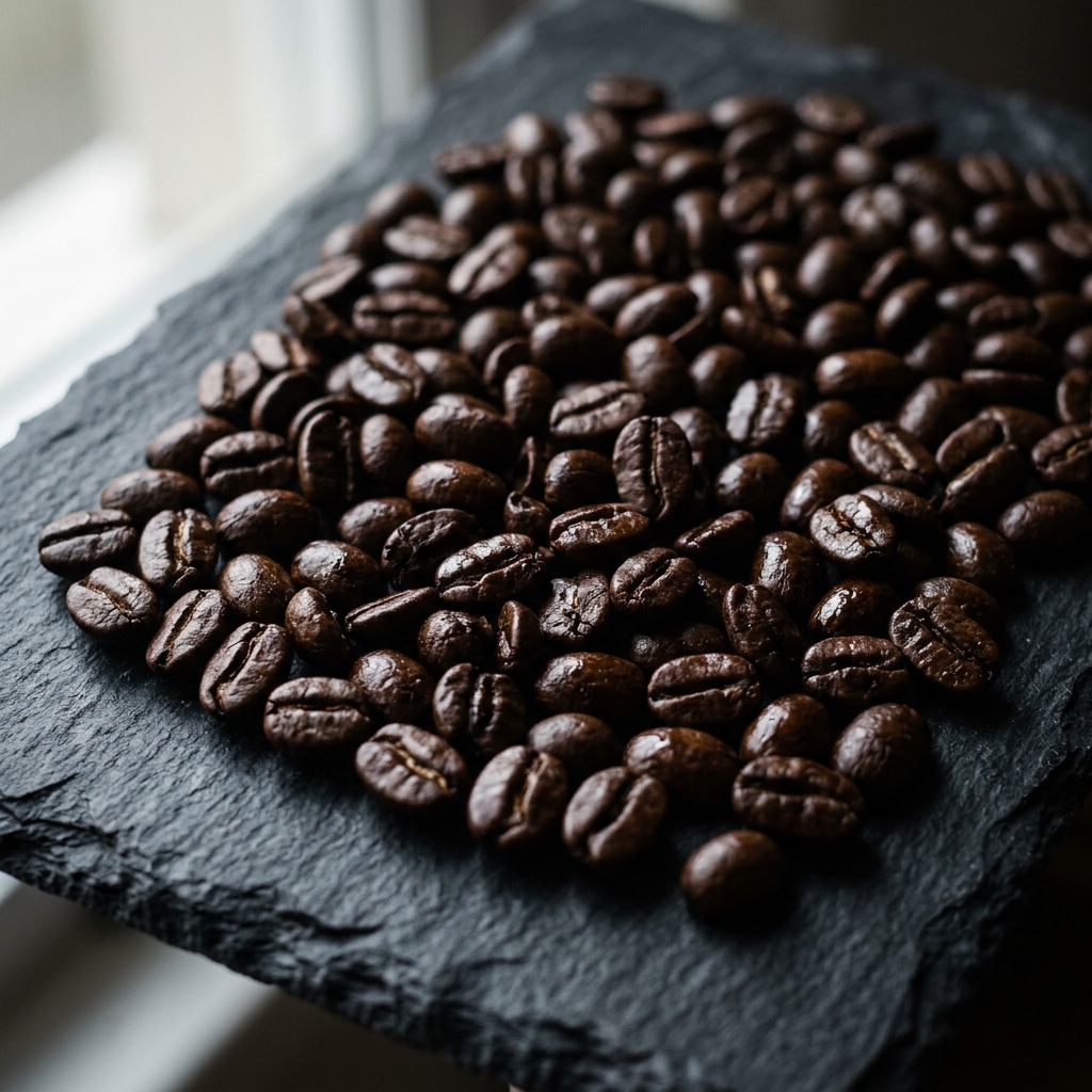 Torréfaction — grains de café de qualité